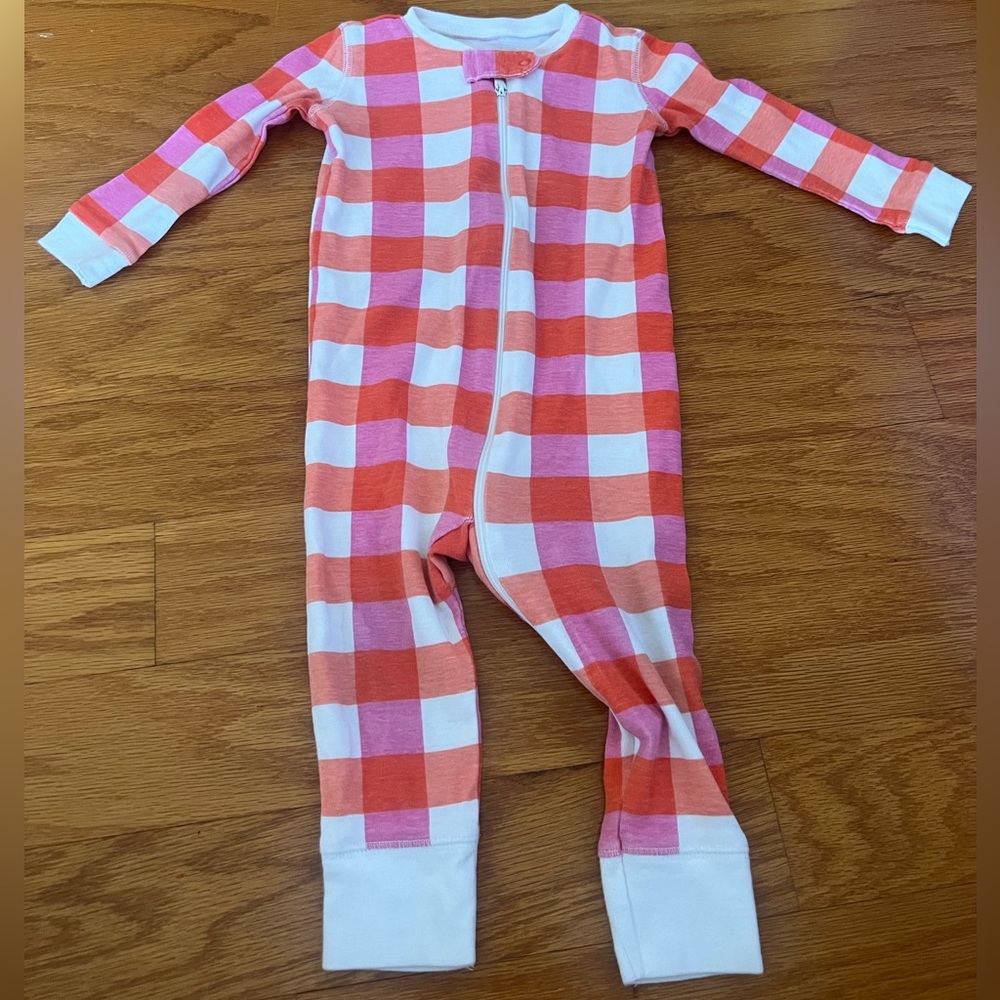 Primary Footless Onesie Pajamas- size 9-12 months